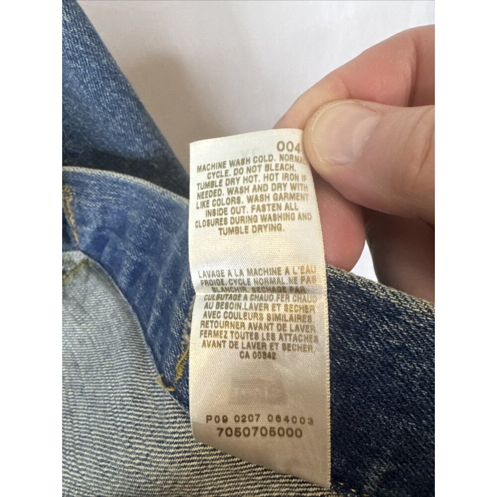 Levi’s 70507-0500 Denim Trucker Jacket Mens XL Type 3 Vintage Y2K - Picture 5 of 8